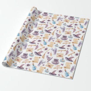 Waterverf-patroonwerkpapier voor hasje cadeaupapier