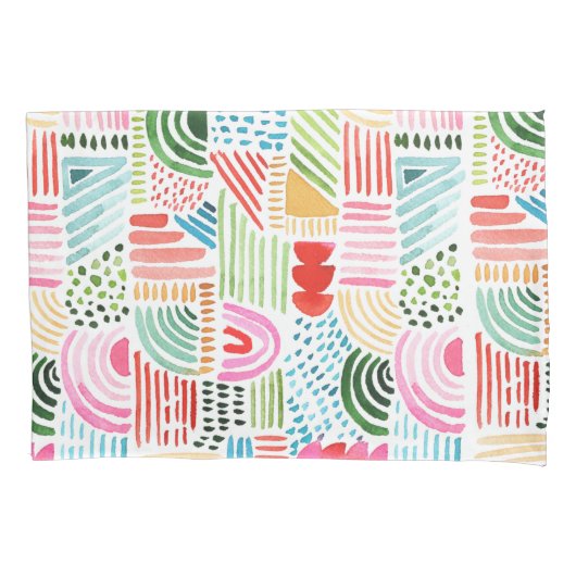 Waterverf Pattern Kussensloop (Voorkant)