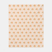 Waterverf Peach Baby Blanket Fleece Deken (Voorkant)