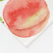 Waterverf Peach Patroon  Fleece Deken (Hoek)