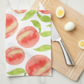 Waterverf Peach Patroon   Theedoek (Quarter Fold)