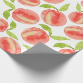 Waterverf Peach Pattern Wrapping Paper Cadeaupapier (Hoek)