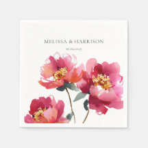 Waterverf Peach Peony