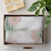 Waterverf Peach roze ventilator ontkoppeling Tissuepapier (Geschenk)