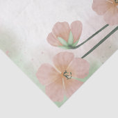 Waterverf Peach roze ventilator ontkoppeling Tissuepapier (Detail)