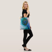 Waterverf Peacock-Canvas tas (Op model)