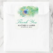 Waterverf Peacock Feather Stickers (Tas)