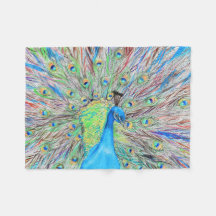 Waterverf Peacock Painting