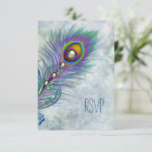  Waterverf Peacock RSVP (Staand voorkant)