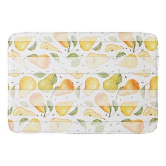 Waterverf Pear Fresh Fruit Pattern Badmat (Voorkant)