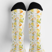 Waterverf Pear Fresh Fruit Pattern Sokken (Top)