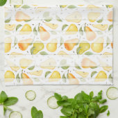 Waterverf Pear Fresh Fruit Pattern Theedoek (Gevouwen)