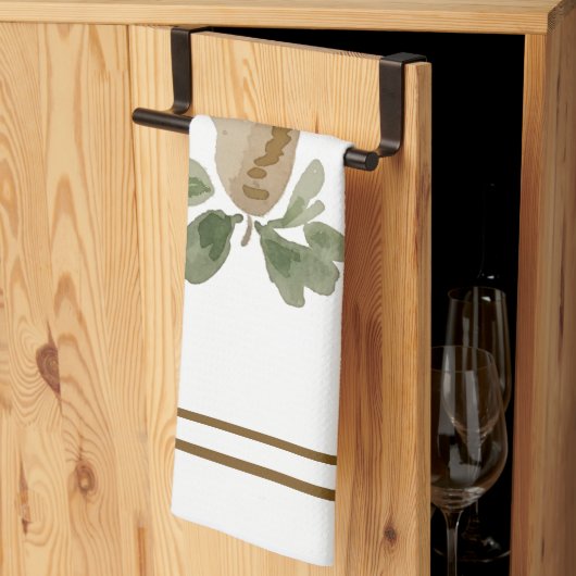 Waterverf Pear Keuken Handdoeken (Derde Gevouwen)