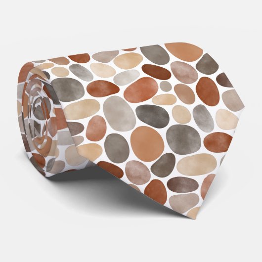 Waterverf Pebbles 230921 Stropdas (Opgerold)