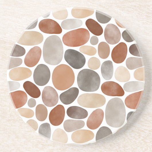 Waterverf Pebbles 230921 Zandsteen Onderzetter (Voorkant)