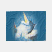 waterverf pelicaan 17 deegdeken fleece deken (Voorkant (Horizontaal))