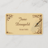 Waterverf  Pen Classic Notaris Visitekaartje (Achterkant)