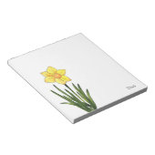Waterverf, pen en inkt Daffodil Notitieblok (Schuin)
