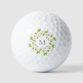 Waterverf, pen en inkt Magnolia Wreator Golfballen (Voorkant)