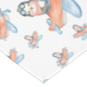 Waterverf Penguin Vliegtuig Party Tafelkleed (Gekanteld)