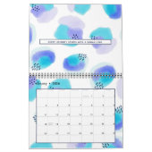 Waterverf-penseelstreekkalender Kalender (Jan 2026)