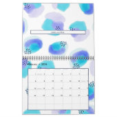 Waterverf-penseelstreekkalender Kalender (Feb 2026)