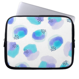 Waterverf penseelstreken laptophoes laptop sleeve