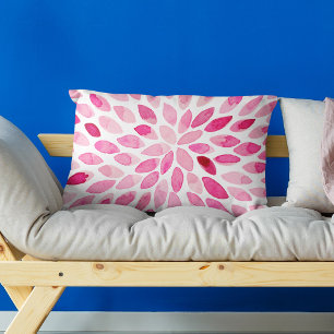 Waterverf penseelstreken - roze palet accent kussen