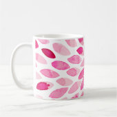 Waterverf penseelstreken - roze palet koffiemok (Links)