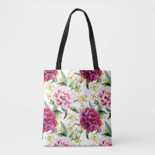 Waterverf Peony Draagtas