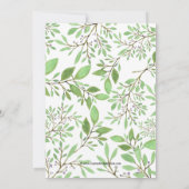 Waterverf Peony Floral Graduation Party Kaart (Achterkant)