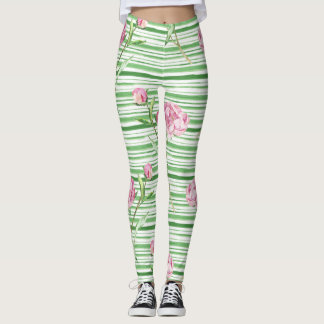 waterverf peony leggings