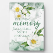 Waterverf Peony Memorial Keepomwille Fotoplaat (voorkant)