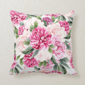 Waterverf Peony Pattern 2 Kussen