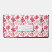 Waterverf Peony Pattern Bureaumat (Keyboard & Muis)