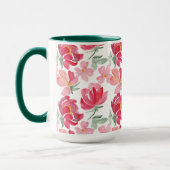Waterverf Peony Pattern Mok (Links)