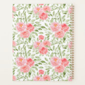 Waterverf Peony Pattern Monogram Planner (Achterkant)