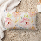 Waterverf Peony Pink Waterverf Flower Kussen (Deken)