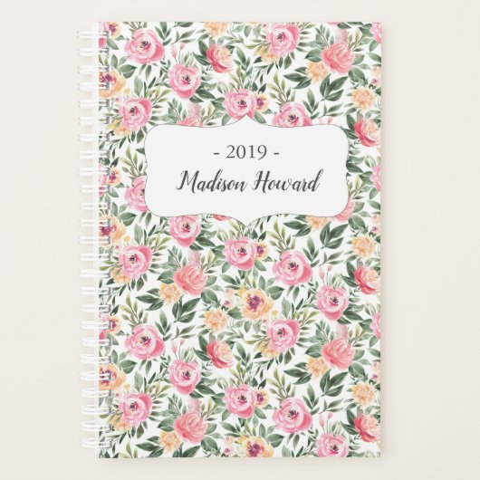 Waterverf Peony Planner (Voorkant)