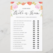 Waterverf Peraches raad wie de Groom of de Bride d (Voorkant)