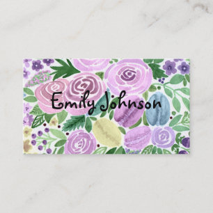 Waterverf, persoonlijke kaart visitekaartje