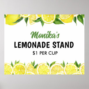 Waterverf Persoonlijke Limonadestand Poster