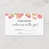 Waterverf perst hoeveel koekjes er in de pot zitte informatiekaartje (Voorkant)