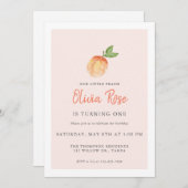 Waterverf Perthday uitnodiging (Voorkant / Achterkant)