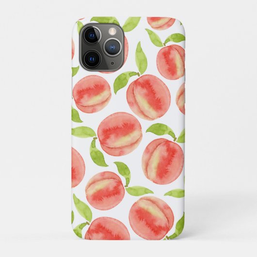 Waterverf Perzik Patroon Case-Mate iPhone Case (Achterkant)