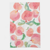 Waterverf perziken theedoek (Verticaal)