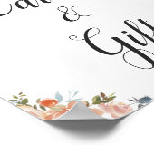 Waterverf Perzische Kaarten en cadeaubonborden Poster (Hoek)