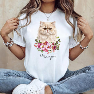 Waterverf Perzische Kat T-shirt