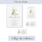 Waterverf Peter Rabbit Baby Boy Shower Kaart