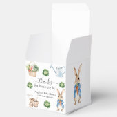 Waterverf Peter Rabbit Veggie Garden Baby shower Bedankdoosjes (Geopend)